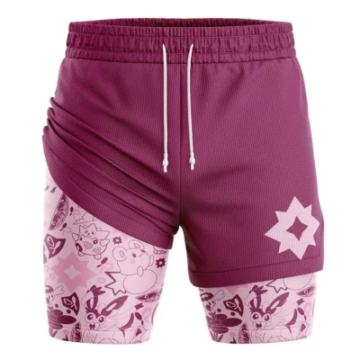 Poison Pokemon 2-in-1 Performance Shorts